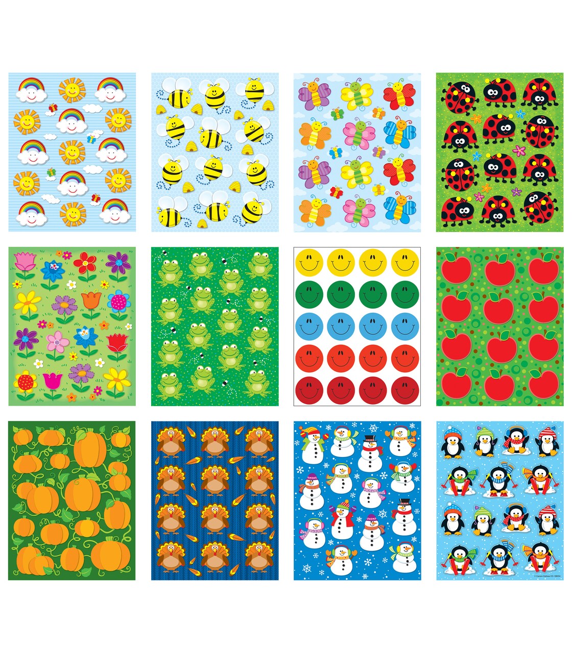 Carson Dellosa 1044 Holiday Seasonal Planner Stickers, 72 Spring, Summer, Winter, Fall Sticker Sheets, Stickers for Kids, Daily Planner, Holiday Stickers, Scrapbook, DIY Arts and Crafts & Party Favors